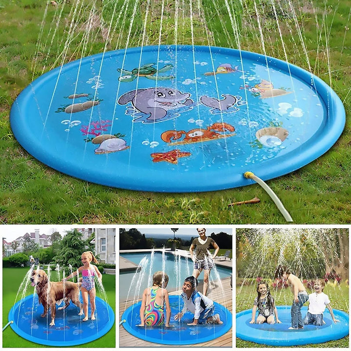 170cm Summer Children Swimming Pool Inflatable Water Sprinkler Pad Play Cooling Mat Outdoor Interactive Toy for Kids Toys