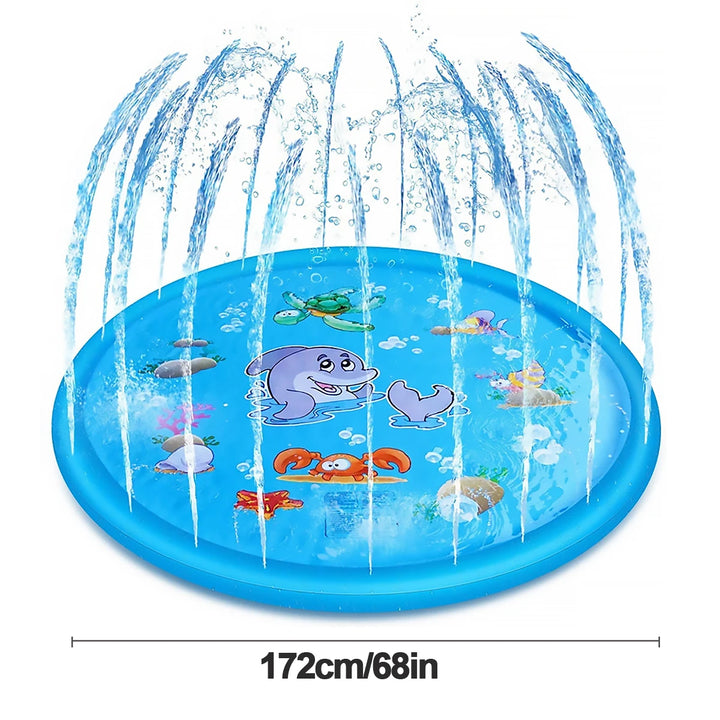 170cm Summer Children Swimming Pool Inflatable Water Sprinkler Pad Play Cooling Mat Outdoor Interactive Toy for Kids Toys